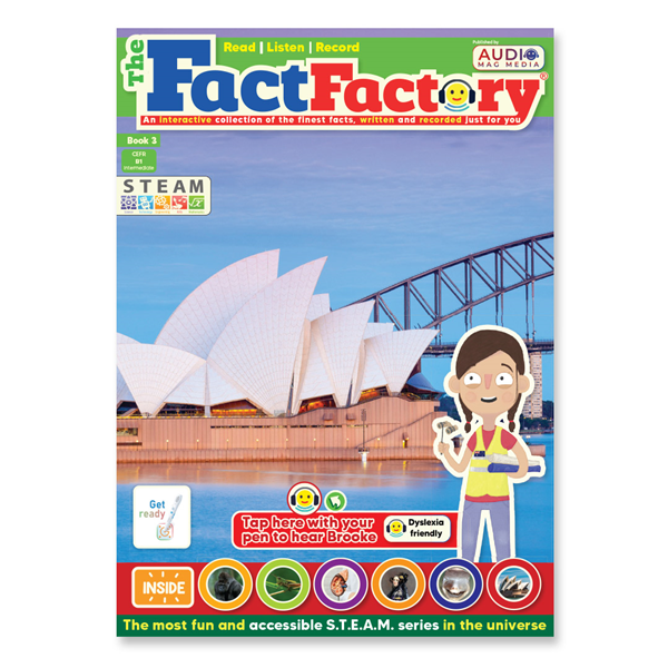 cover of the book 3 of The fact Factory UK ENGLISH